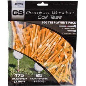Tour Tee Premium Wooden Golf Tees, Choose Your Tee Color